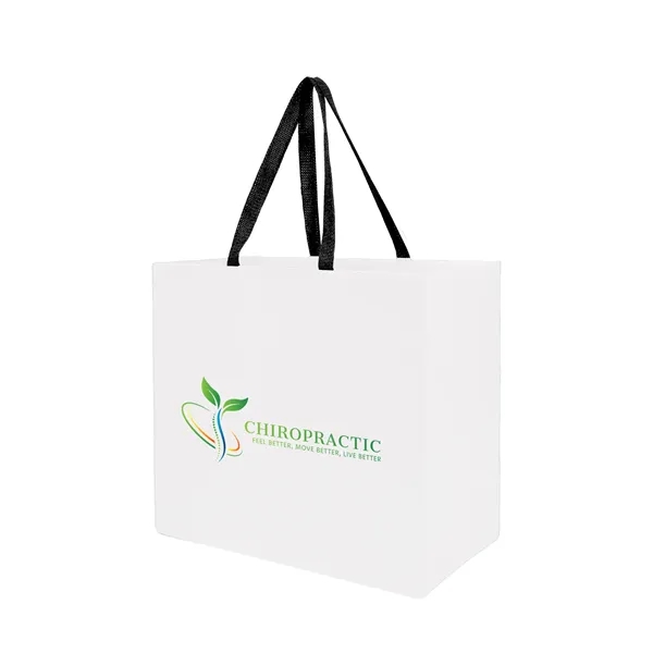 Sugarcane Paper Sustainable Bag with Embedded Web-Style Paper Handle.... from ASI 35290 American Ad Bag Co