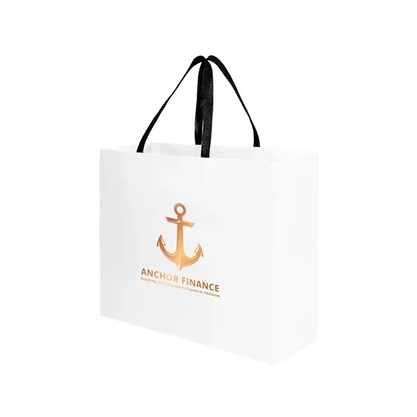 Sugarcane Paper Sustainable Bag with Embedded Web-Style Paper Handle.... from ASI 35290 American Ad Bag Co