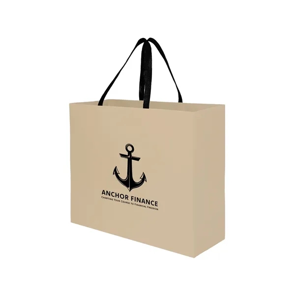 Sugarcane Paper Sustainable Bag with Embedded Web-Style Paper Handle.... from ASI 35290 American Ad Bag Co