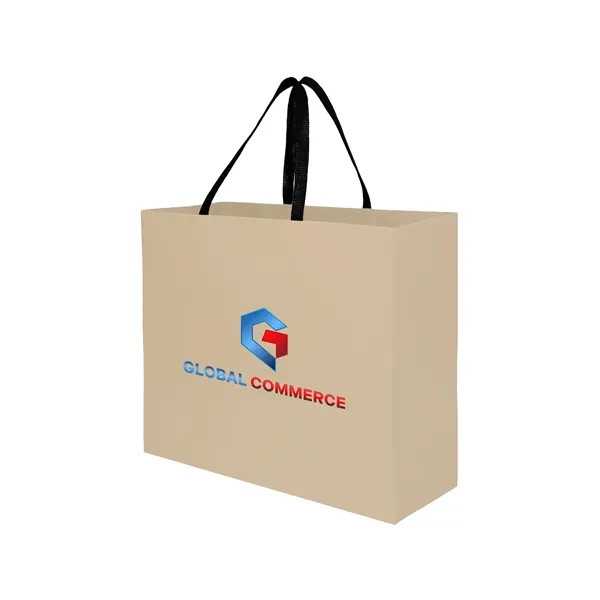 Sugarcane Paper Sustainable Bag with Embedded Web-Style Paper Handle.... from ASI 35290 American Ad Bag Co