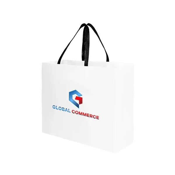 Sugarcane Paper Sustainable Bag with Embedded Web-Style Paper Handle.... from ASI 35290 American Ad Bag Co