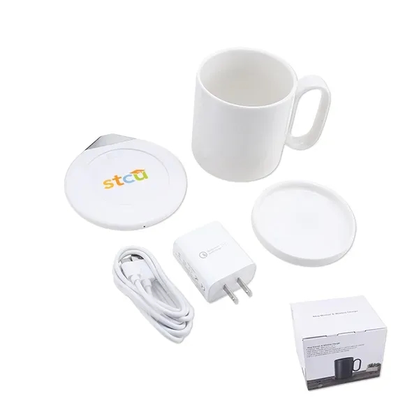 Mug warmer set with a 12-ounce mug, charging pad and charging... from ASI 98360 WOWLine / WOWLine®