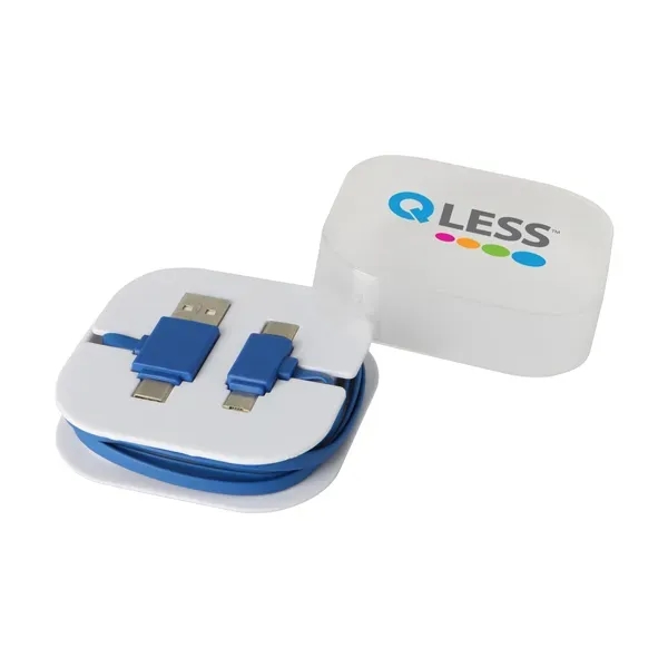 4-in-1 charging cable with a storage case.... from ASI 98360 WOWLine / WOWLine®