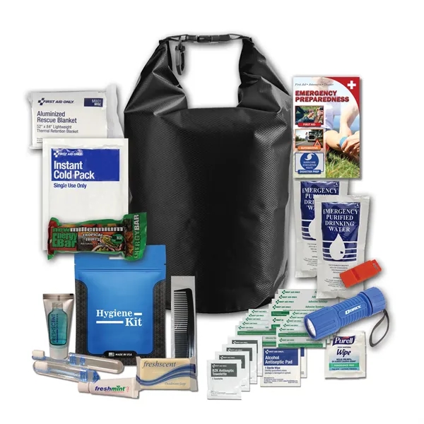 5-liter dry bag with a first aid kit, hygiene items, food,... from ASI 84514 Safety Made