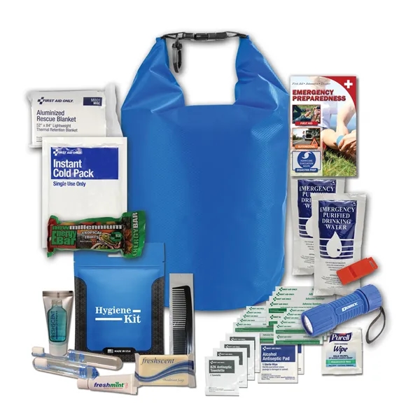 5-liter dry bag with a first aid kit, hygiene items, food,... from ASI 84514 Safety Made