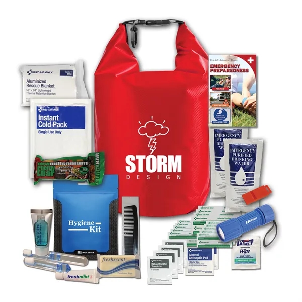 5-liter dry bag with a first aid kit, hygiene items, food,... from ASI 84514 Safety Made