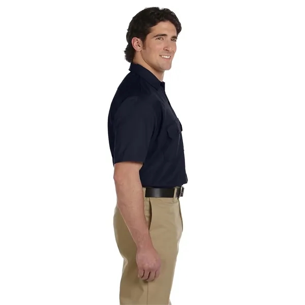 Dickies men's short sleeve work shirt with moisture-wicking technology and stain-release... from ASI 34063 alphabroder