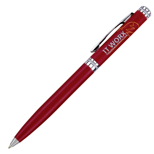 Solid brass twist-action ballpoint pen available in several colors with shining... from ASI 68190 Lungsal / Lungsal