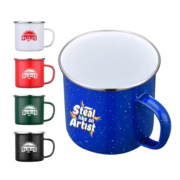 Speckled, coffee mug. Improve your marketing performance during trade shows by... from ASI 41511 Brainchild USA Inc / BrainChild Gift Club