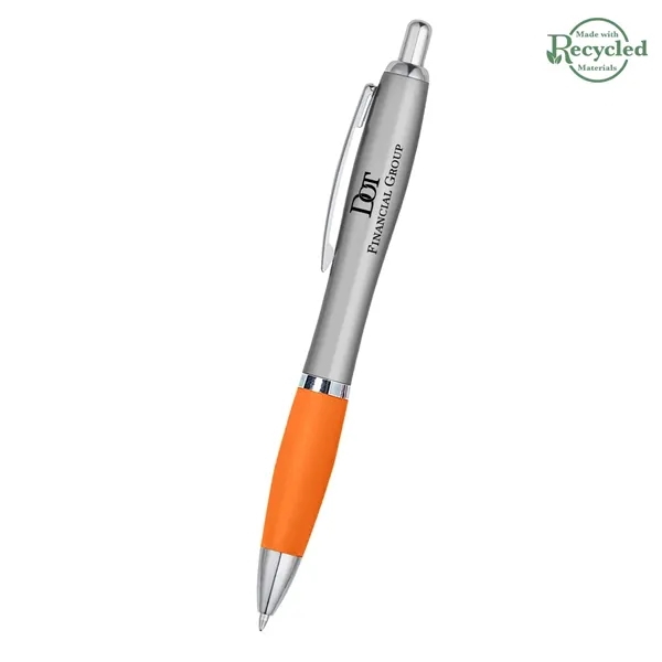 Ballpoint pen with plunger action and rubberized grip.... from ASI 61125 Hit Promotional Products / Hit®