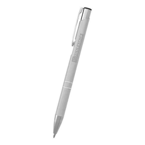 Aluminum pen with plunger action.... from ASI 61125 Hit Promotional Products / Hit®