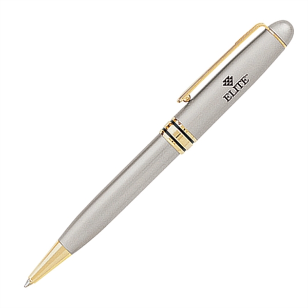Twist-action ballpoint pen with heavy brass constructed barrel, gold clip and... from ASI 68190 Lungsal / Lungsal