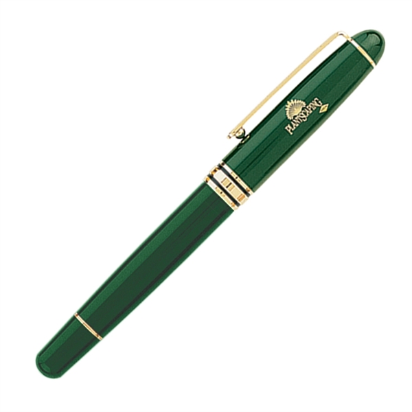 Brass cap-off rollerball pen available in several elegant enamel finish colors... from ASI 68190 Lungsal / Lungsal