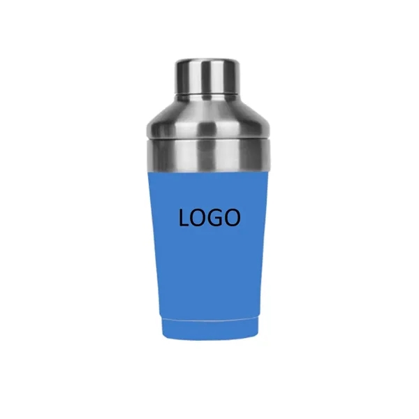 Vacuum insulated stainless steel cocktail shaker, 16 oz. plus 1C1P silkscreen... from ASI 37218 Athena Promo (tm)