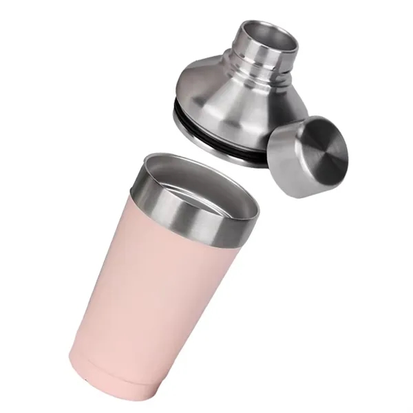 Vacuum insulated stainless steel cocktail shaker, 16 oz. plus 1C1P silkscreen... from ASI 37218 Athena Promo (tm)