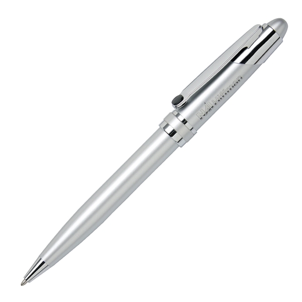 Twist-action ballpoint pen with a chrome-plated brass barrel with lacquer-coated finish... from ASI 68190 Lungsal / Lungsal