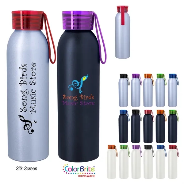 22 oz. BPA-free water bottle made of aluminum with a screw-on,... from ASI 61125 Hit Promotional Products / Hit®