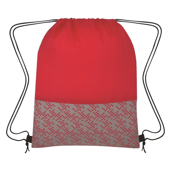 Drawstring backpack made of 210 denier polyester with a bitmap design.... from ASI 61125 Hit Promotional Products / Hit®