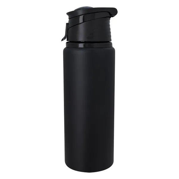 24 oz. aluminum Velvet Touch bottle with a screw-on, spill-resistant, flip-top... from ASI 61125 Hit Promotional Products / Hit®