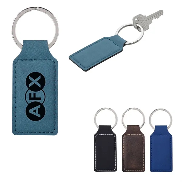 Belvedere stitched key tag with a split ring attachment and several... from ASI 61125 Hit Promotional Products / Hit®