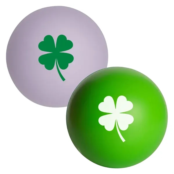 Shamrock themed stress ball made of polyurethane foam.... from ASI 34415 Alpi International LTD