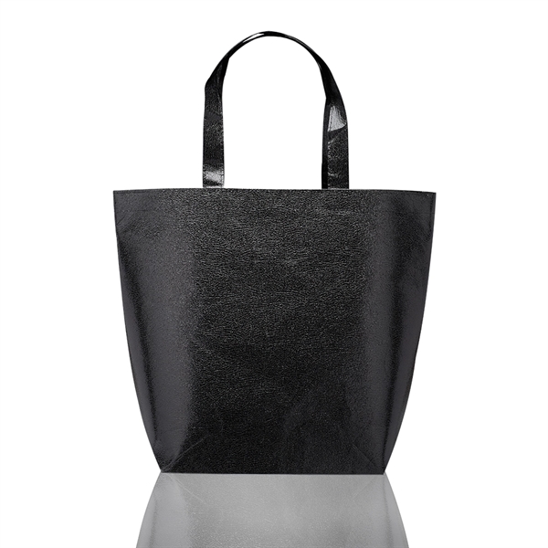 Non-woven polypropylene tote bag with metallic finish.... from ASI 39552 BEL Promo