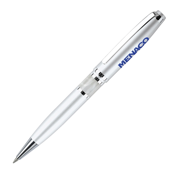 Chrome-plated brass twist-action pen with a high-gloss lacquer finish and resin... from ASI 68190 Lungsal / Lungsal