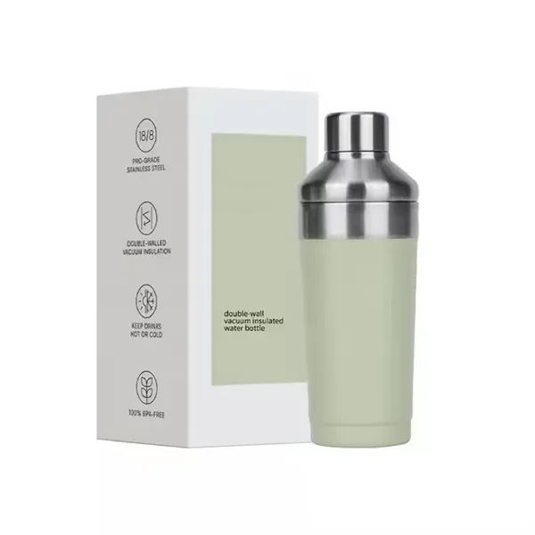 Stainless steel insulated cocktail shaker, 16 oz. plus 1C1P silkscreen imprint... from ASI 37218 Athena Promo (tm)
