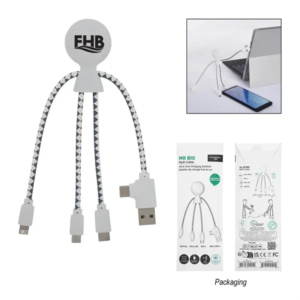 Xoopar Mr Bio all in one charging cable with various connectors... from ASI 61125 Hit Promotional Products / Hit®
