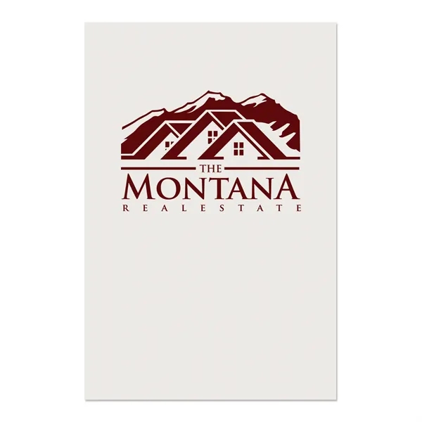 White semi-gloss presentation folder measuring 12"H x 9"W with a business... from ASI 54040 Fey Promo / Custom Design Express by Fey