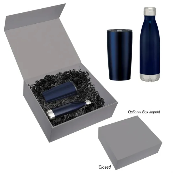 Perfect Pair gift set with 16 oz. stainless steel Swiggy sports... from ASI 61125 Hit Promotional Products / Hit®