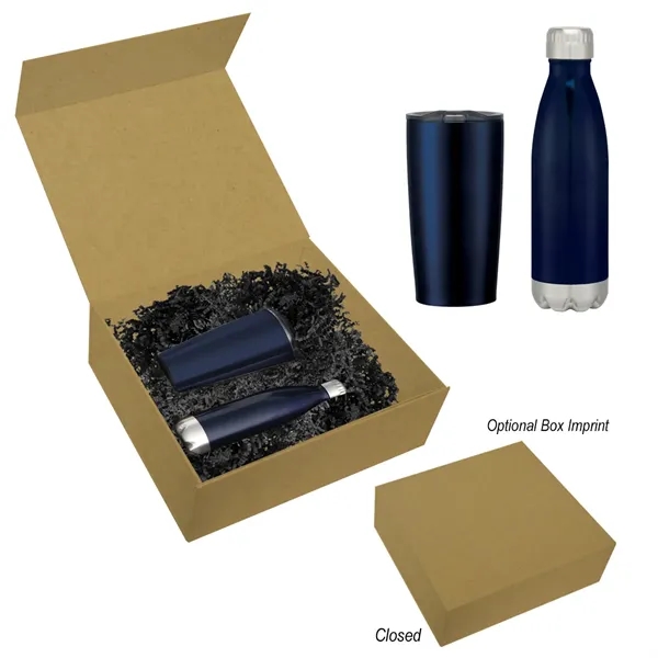 Perfect Pair gift set with 16 oz. stainless steel Swiggy sports... from ASI 61125 Hit Promotional Products / Hit®
