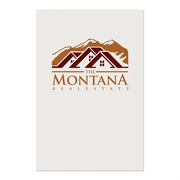 White semi-gloss presentation folder measuring 12"H x 9"W with a business... from ASI 54040 Fey Promo / Custom Design Express by Fey