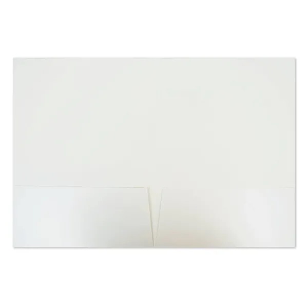 White 80 lb. smooth presentation folder measuring 12"H x 9"W with... from ASI 54040 Fey Promo / Custom Design Express by Fey