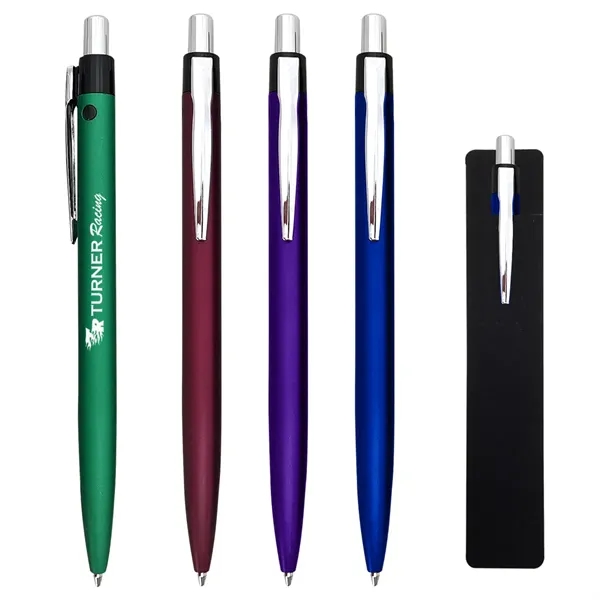 Plunger-action Leighton pen for writing down reminders, notes, and jotting down... from ASI 61125 Hit Promotional Products / Hit®