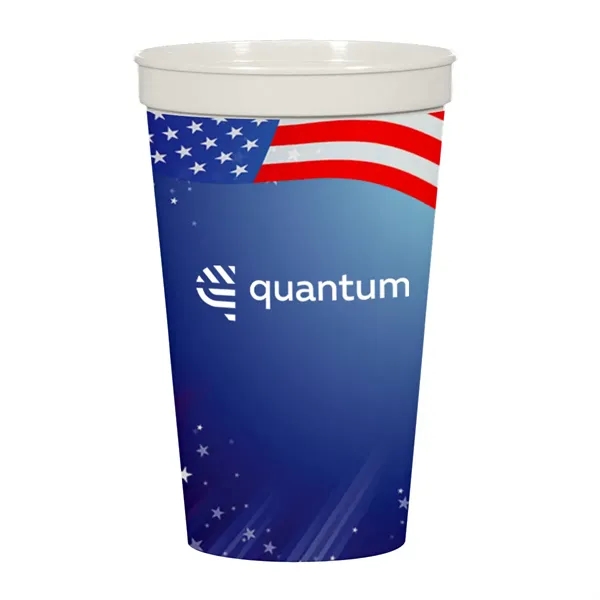 22 oz. full color stadium cups made with up to 25%... from ASI 61125 Hit Promotional Products / Hit®