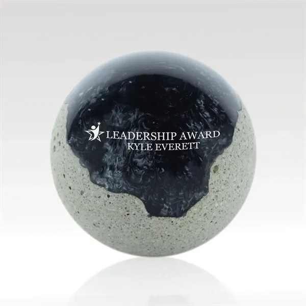Sphere shaped award creatively fashioned in concrete and resin... from ASI 93986 Visions/Awardcraft / Visions Awards