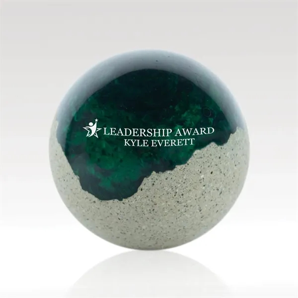 Sphere shaped award creatively fashioned in concrete and resin... from ASI 93986 Visions/Awardcraft / Visions Awards