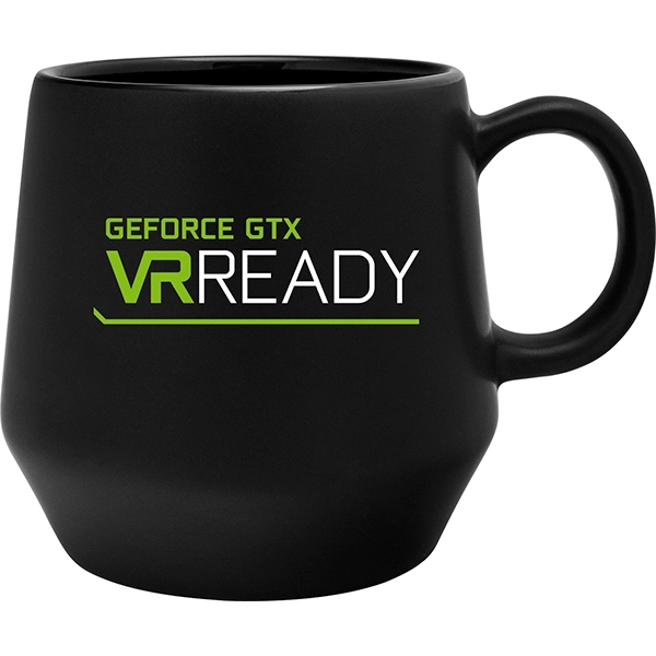 16 oz ceramic mug with matte colored exterior and glossy colored... from ASI 51197 ETS Express, LLC