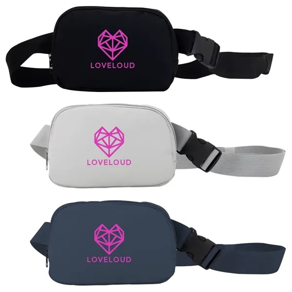 Fanny pack made with recycled PU with an adjustable belt.... from ASI 88060 Snugz/USA Inc