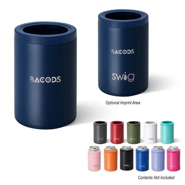 12 ounce stainless steel can cooler with triple insulation technology.... from ASI 61125 Hit Promotional Products / Hit®