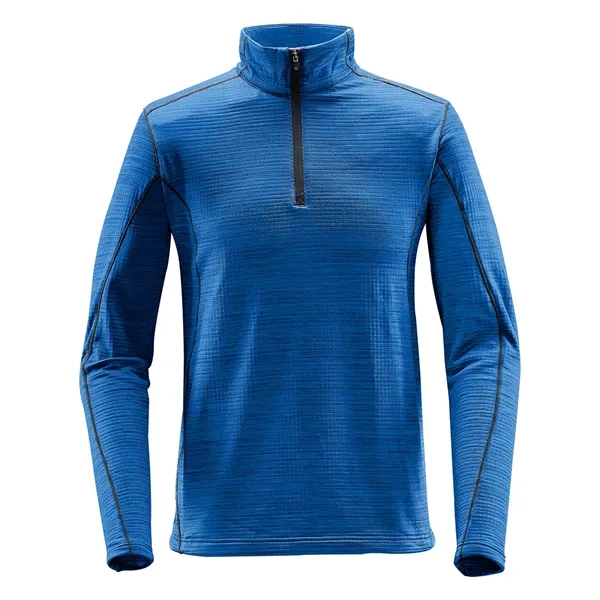Men's thermal with a moisture-management design, side panels, front 1/4 zipper... from ASI 61125 Hit Promotional Products / Hit®