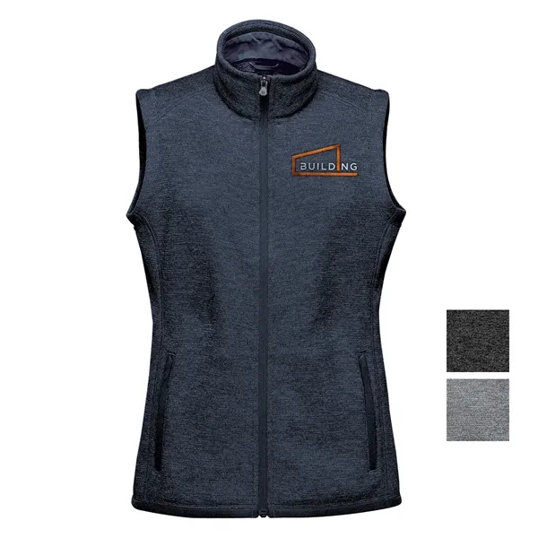 Women's full zip vest with a brushed interior, zippered hand warmer... from ASI 61125 Hit Promotional Products / Hit®