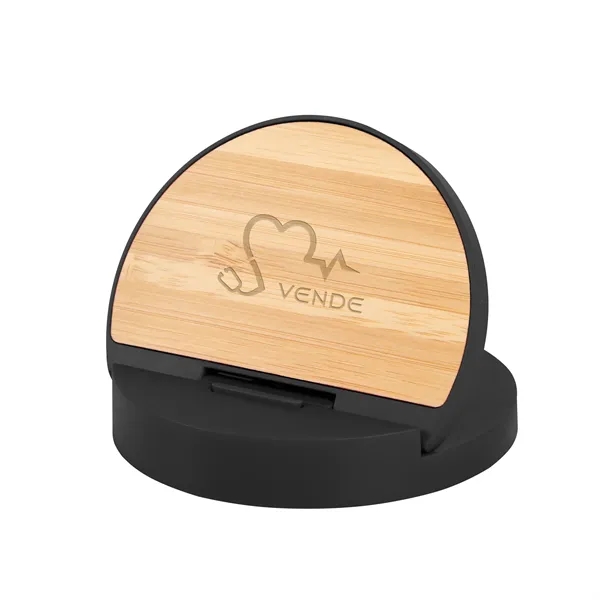 Wireless charger and phone stand with a type-C input and cord... from ASI 61125 Hit Promotional Products / Hit®