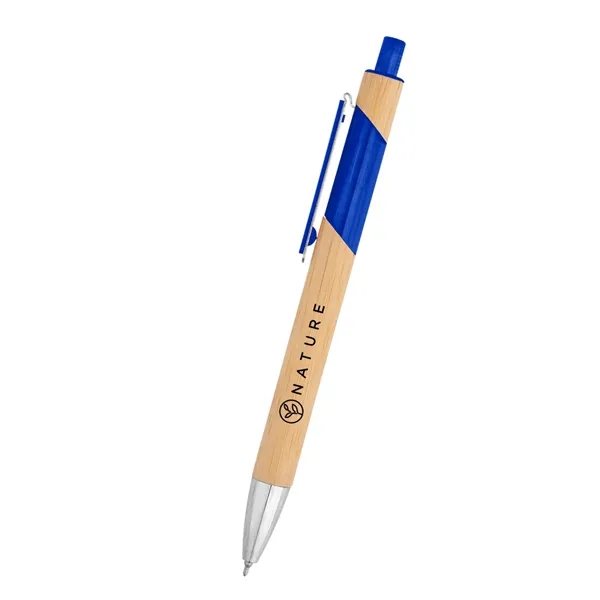 Bamboo pen with a plunger-action mechanism.... from ASI 61125 Hit Promotional Products / Hit®