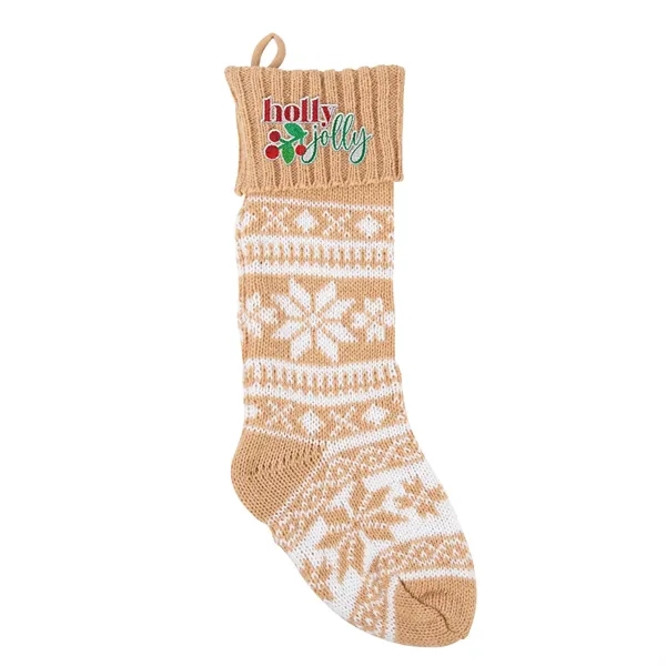 Holiday stocking with a festive snowflake design.... from ASI 61125 Hit Promotional Products / Hit®