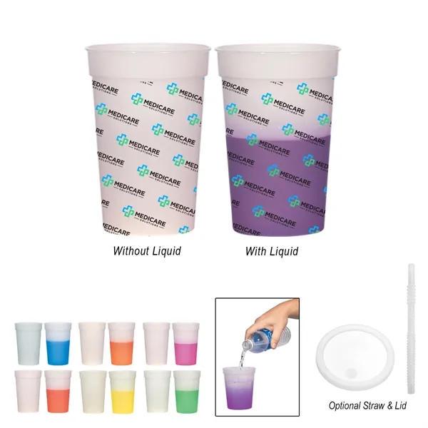 16 oz. color-changing plastic stadium cup.... from ASI 61125 Hit Promotional Products / Hit®