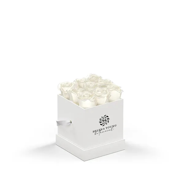 Arrangement of 9 roses in a square hat box.... from ASI 61125 Hit Promotional Products / Hit®