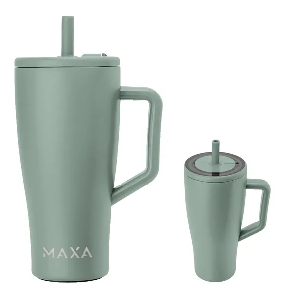30 oz. insulated stainless steel tumbler with handle, lid and straw.... from ASI 61125 Hit Promotional Products / Hit®