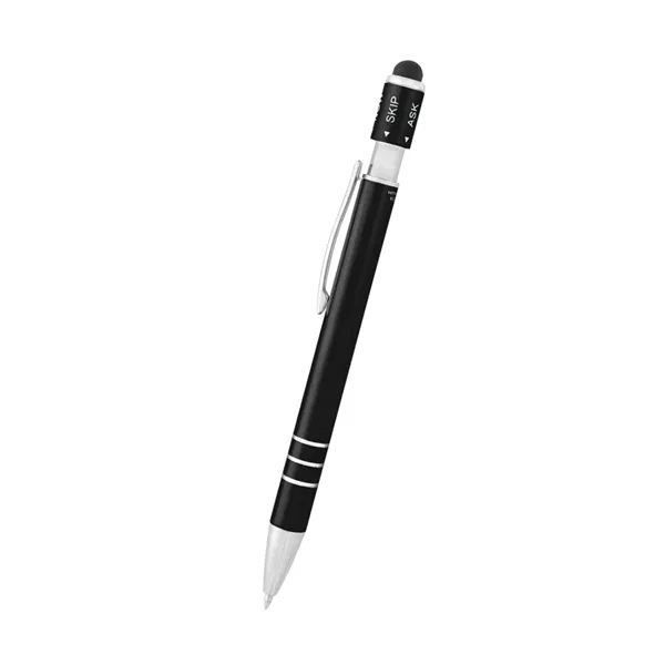 Recycled Aluminum Spin Game Top Pen With Stylus... from ASI 61125 Hit Promotional Products / Hit®